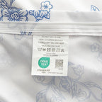 Nayoroom Blue Floral Duvet Cover Twin Size Cottagecore Flower Leaf Spring Comforter Cover 2 Pcs Soft Breathable Microfiber Pastoral Aesthetic Bedding Set with Zipper Closure