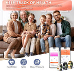 Smart Ring Health Tracker for Women Men, Sleep Tracker with Heart Rate,SpO₂,Blood Pressure, Fitness Ring for Activity Monitoring, No Subscription, Step Tracker Ring for ios&Android (Enamel color, #6)