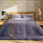 Bare Home 100% Organic Cotton California King Duvet Cover Set - Crisp Percale Weave - Lightweight & Breathable - Cooling Duvet Cover Set (California King, Dusty Purple)