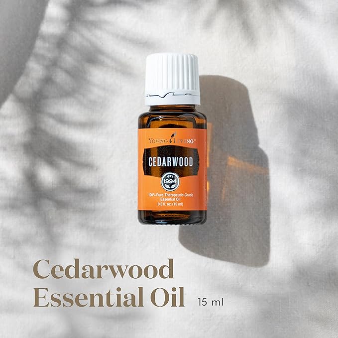 Young Living Cedarwood Essential Oil | 15 ml | Warm Woodsy Aroma for Diffusers, Massage & Aromatherapy | Atlas Cedarwood Oil | Seed to Seal Quality Botanical Oil
