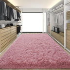 KING DARE 9x12 Large Area Rugs for Living Room, Blush Fluffy Shag Rug for Bedroom and Nursery, Non-Slip Big Fuzzy Carpet for Kids, Girls, Boys Room Dorm Home Decor Aesthetic
