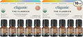 Cliganic Organic Essential Oils Set (Top 5 - The Classics) - 100% Pure Natural - Aromatherapy, Candle Making - Peppermint, Lavender, Eucalyptus, Lemongrass & Orange (Pack of 2)