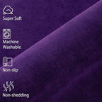 Softlife Purple Area Rug for Bedroom Living Room, Solid Non-Slip 5x7 Fluffy Carpet with Soft Low Pile for Kids Boys Girls, Machine Washable Fuzzy Aethetic Rugs Home Dorm Decor