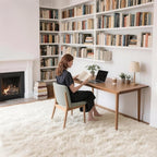 Ultra Soft Shag 8x10 Cream Area Rug – 8x10 Rugs for Living Room, Non-Slip, Fluffy Plush Large Carpet, Shaggy Furry Rug for Bedroom, Dorm, Kids and Girls Room, Nursery, Home Office Décor