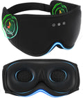 BambooCotton 3D Bluetooth Sleep Mask, LC-dolida 2025 New Sleep Headphones, Wireless Comfort, Sustainable Luxury for Better Sleep