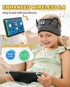 Kids Headphones, Bluetooth Headphones Adjustable Headband for Kids, Wireless and Wired Playback 3.5 MM Jack for School, Kids Headset for Girls Boys, Kindle Tablet Cellphones Airplane Travel Sleep