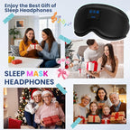 Sleep Headphones, HILDCROA Sleep Mask with Bluetooth Headphones, Sleeping Headphones for Side Sleeper, Bluetooth Eye Mask for Sleeping, Meditation & Travel