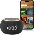 Hotmoon Alarm Clock with Sound Machine for Sleep, Luna Pro Dual-Stage Alarm, 507 Relaxing Sounds, Smart Night Light & Timer, Pink Green Brown White Noise Machine for Sleeping Adult Office Plug in