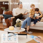 SEEDSEEL 300ML Essential Oil Diffuser 8 Hours Run Time, Aromatherapy Diffuser with Remote Control,7-Color LED for Home