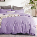 Bedsure Duvet Cover Full Size - Soft Double Brushed Bedding Set for Kids & Adults, Zipper Closure, 3 Pieces, Includes 1 Duvet Cover (80"x90") & 2 Pillow Shams, NO Comforter, Orchid Bloom