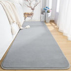 Przemy Washable Grey Rugs for Bedroom Living Room, 2x6 Feet Runner Rug Soft Memory Foam Indoor Carpet for Hallway Kids Boys Girls Room Dorm Bedside Nursery Decor Mat