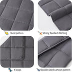 HOSUKKO Weighted Blanket - 7 lbs Grey Heavy Blanket - Breathable Blanket(41 * 60 inches, 7 lbs)