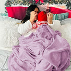 Bedsure GentleSoft Fleece Blankets King Size Lilac Lavender - Bed Blanket Soft Lightweight Plush Cozy Fuzzy Luxury Microfiber, 108x90 inches