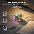 Portable Sound Machine for Baby Sleep, 26 White Noise Sound Machine, 9 Color, Timer & Memory Function White Noise Sound Machine for Baby Adults, Office, Privacy Hotel (Mini)