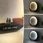 mamre Astronaut Couple Lunar Lamp Moon Light 3D Moon Rechargeable Night Light Gift Home Decor Lighting for Anniversary Birthday Valentine's Day Christmas