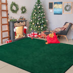 Softlife 5x7 Green Living Room Rug, Washable Area Rugs for Bedroom, Soft Fluffy Fuzzy Carpet Bedside Rug Indoor Non-Slip Rugs for Kids Home Decor Aesthetic Dorm Nursery