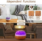Aromatherapy Essential Oil Diffuser, 300ml Air Diffuser Humidifier with 7 LED Colors, Timer & Auto-Off for Home Bedroom Office (Purple)