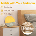 Sunrise Alarm Clock for Heavy Sleepers: White Noise Machine with 30 Sleep Relax Sounds 32 Volume - Painless Gradual Wake Up Light 20 Brightness with Bluetooth Memory Function for Bedroom - Gray