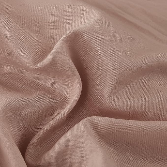WRENSONGE King Size Comforter Set - 3 Pieces Dusty Pink Comforter Prewashed Soft Lightweight for All Seasons,Fluffy Down Alternative Comforter King Size with 2 Pillow Shams