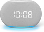 Reacher Auto-Dimmable Sound Machine Alarm Clock with Night Light, 20 Soothing Sounds, LED Digital Display, Sleep Timer, Precise Volume Control, White Noise Soother for Baby, Adults, Bedrooms