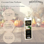 McCall’s Candles | Coconut Lime Verbena | Scented Wax Melt | Creamy Coconut, Lime, Mandarin & Sweet Vanilla | 6-Piece Break-Apart Bar | 12–24 Hours Per Wedge | Poured in the USA | 5.5 oz