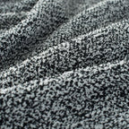 Carriediosa Heather Throw Blanket 60" X 80" Twin, 400GSM Ultra Soft Microfiber Fuzzy Fluffy Reversible Knitted Blankets Cozy Plush Lightweight and Warm Fall Throws for Couch, Bed, Sofa, Black
