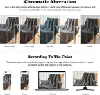 NEWCOSPLAY Super Soft Queen Blanket Grey Premium Silky Flannel Fleece 3D Waffle Checkered Lightweight Bed Blanket All Season Use (Dark Grey, Queen(90"x90"))
