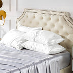 Bedsure King Size Satin Pillowcase Set of 4 - Pure White Pillow Covers for Hair and Skin 20x36 Inches with Envelope Closure, Similar to Silk Pillow Cases, Gifts for Women Men