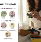 Folkulture Floral Essential Oils Set | 6 Fragrance Oils Set for Diffusers | Rose, Jasmine & Patchouli | You’re So Loved Aromatherapy Gift Set for Her | Relaxing Home Scents