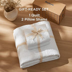Bedsure Quilt King Size - Ultra Soft Pre-Washed Cloud-Like Bedding, All-Season Lightweight Comforter for Country Bedroom, Leaf Design Coverlet in Pure White, 106 x 96 Inches | Stitch-Free Quilting, Ultra Soft, Lightweight, Machine Washable, Pet-Friendly