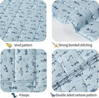 HOSUKKO Weighted Blanket - 7 lbs Blue Shark Heavy Blanket - Breathable Blanket(41 * 60 inches, 7 lbs)