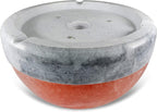 Himalayan Secrets® Salt Dome Lamp | for Warming Up Hands and Feet (11" Gray Marble Base)