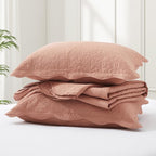 IR Imperial Rooms 8 Pack Quilt King Size Bedding (106" x 96") - Bulk Wholesale for Hotels, Guest Bedroom & Airbnbs - Lightweight Microfiber Reversible Floral Embossed Quilts Bedspreads (Peach)