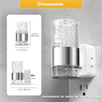 L LOHAS LED Night Lights Plug into Wall, Dimmable Night Light with Dusk-to-Dawn Sensor, Soft White/Cool White/Amber 3 Color Light, Adjustable Brightness, Rotatable Plug, Bubble Nightlight for Hallway