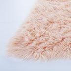 SAFAVIEH Faux Sheep Skin Collection 2' x 3' Light Pink FSS115U Silken Glam 2.35-inch Thick Accent Rug