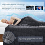 Topcee Weighted Blanket for Adults (12lbs 48"x72"), Minky Dots Heavy Blanket for 110-130lbs Sleeping, Soft, Cozy and Cooling Weighted Throw Blankets, Machine Washable, Grey
