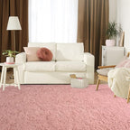Jelymark Super Soft Shaggy Rug for Bedroom, 4x5.9 Feet Fluffy Carpet for Living Room, Fuzzy Indoor Plush Area Rug for Home Decor, Furry Floor Rugs for Dorm, Kids Nursery Rug for Girls, Blush Pink