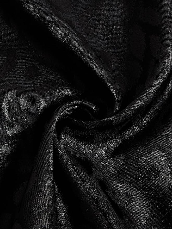 WDIRARA Women's Sleepwear Leopard Print Satin Shirt and Shorts Pajama Set