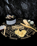 Crystal Candles, Healing Magic Candles, Mind-Body Meditation, Gifts to Encourage Women, New Job Gifts.(Fresh Start)