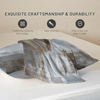 Silk Like Pillowcase for Hair and Skin Grey and Brown Abstract Art 1 Pack Satin Pillowcase with Hidden Zipper Soft Breathable Smooth Cooling Pillow Cover King Size for Bedroom Sofa 20”x36”