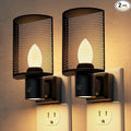 L LOHAS LED Night Light, 2 Pack Night Lights Plug into Wall, 3000K Warm White, Farmhouse Plug in Light with Dusk to Dawn Sensor, for Bedroom, Bathroom, Kitchen, Hallway