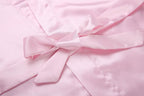 Women's Satin Kimono Robes Short Silky Bathrobe Solid Color/Floral Bridal Wedding Party