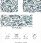 Satin Pillowcase for Hair and Skin, Vintage Floral Paisley Silk Pillowcase Soft and Cozy Body Pillow Covers, Standard Size Satin Pillow Cases with Envelope Closure(20x26 Inch), 1PC