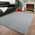 Przemy Washable Grey Rugs for Bedroom Living Room, 4x6 Feet Super Soft Memory Foam Rug, Modern Indoor Carpet for Kids Boys Girls Room Dorm Bedside Nursery Decor Mat