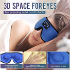 3D Sleep Mask with Bluetooth 5.4 Headphones, Wireless Music Headphones Eye Mask for Side Sleepers, Built-in HD Stereo Speakers, Adjustable & Blackout Noise Cancelling Sleeping Mask for Men Women