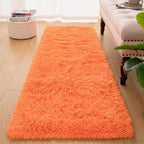 Softlife Orange Area Rug for Bedroom, Fluffy Shag Plush Rugs for Living Room Girls, Shaggy Throw Carpet for Kids Soft Fuzzy Runner for Hallways Dorm Small 2x6 Runners for Bedside Indoor