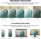 NEWCOSPLAY Super Soft King Blanket Light Teal Premium Silky Flannel Fleece 3D Checkered Lightweight Bed Blanket All Season Use (Light Teal Checkered, King(90"x110"))