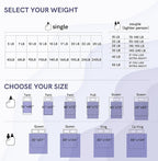 YnM King Size Linen Weighted Blanket for Adults (88x104 Inches, 15 Pounds, Palm Tree), Exclusive Smallest Compartments, Heavy Bed Blanket for Two Persons of 70~140lbs on Queen or King Bed