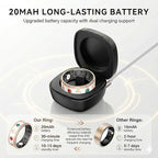 Smart Ring for Women,Fitness & Activity Tracker with Blood Pressure/Heart Rate Monitor, Sleep Tracker, Step Counter, IP68 Waterproof Ring for iOS&Android,Fast Charge,No Subscription (Rose Gold,Size8）
