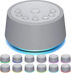 SoundLegend Sleep White Noise Sound Machines 32-Level Volume 30 Sounds 12 Colors Light 5 Timers Adjustable Light Brightness Compact for Everyone Travel Gift Memory Function